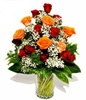 Hand Bouquet Of Assorted Roses 